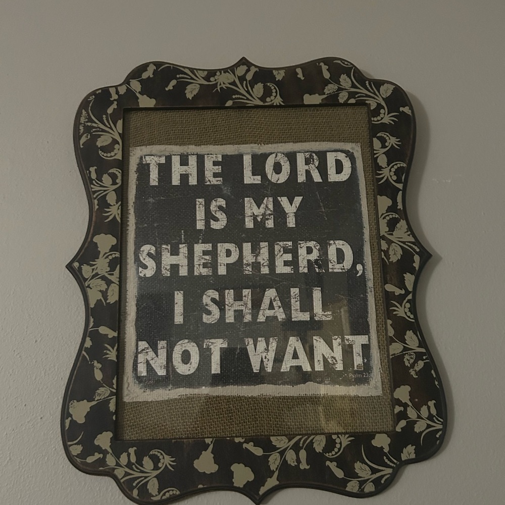 Decorative Framed Wall Art with Inspirational Quote